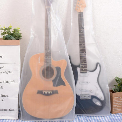 Transparent PVC Guitar Dust Cover for Acoustic & Electric by HitMyNeed