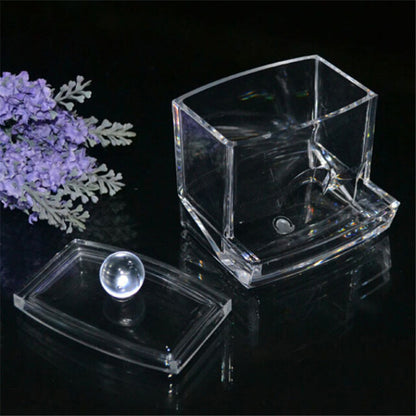 Transparent Q Tip Dispenser Bathroom Organizer by HitMyNeed