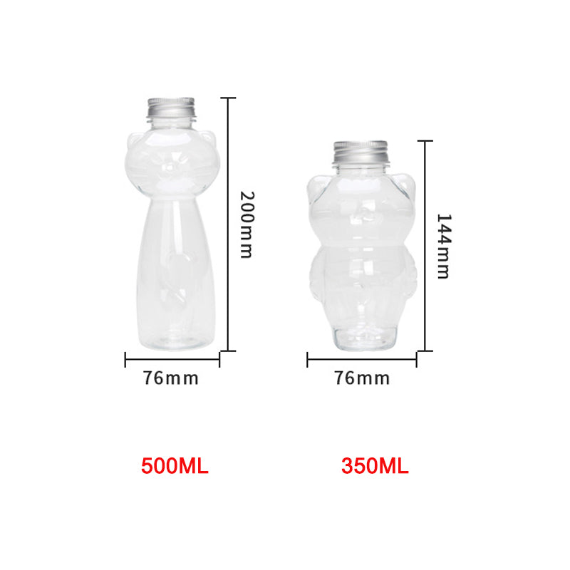Transparent Reusable Cat Water Bottle 350ml / 500ml by HitMyNeed