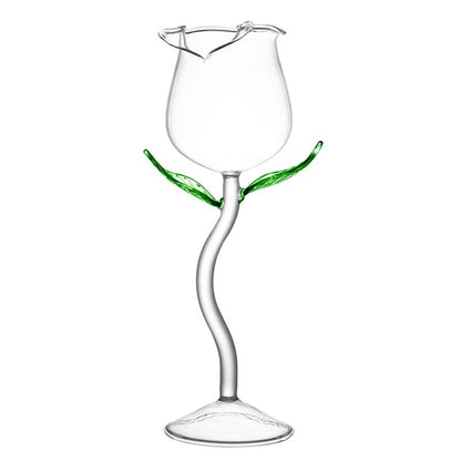 Transparent Rose Shaped Wine Glass 100 ml by HitMyNeed