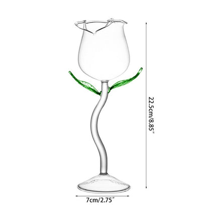 Transparent Rose Shaped Wine Glass 100 ml by HitMyNeed