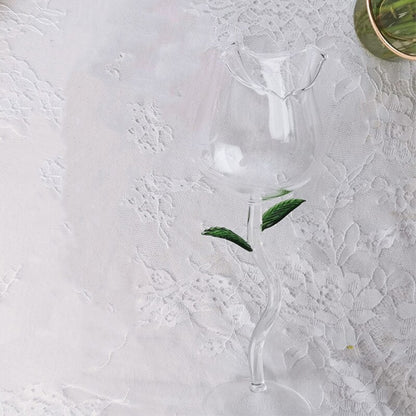 Transparent Rose Shaped Wine Glass 100 ml by HitMyNeed