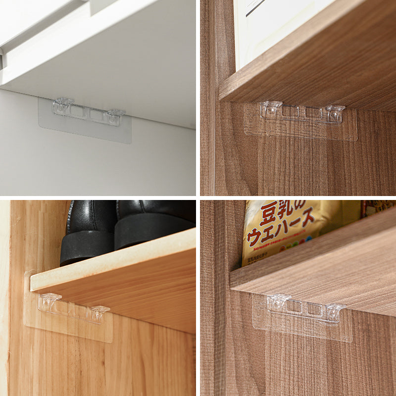 Transparent Self-Adhesive Shelf Support Brackets by HitMyNeed