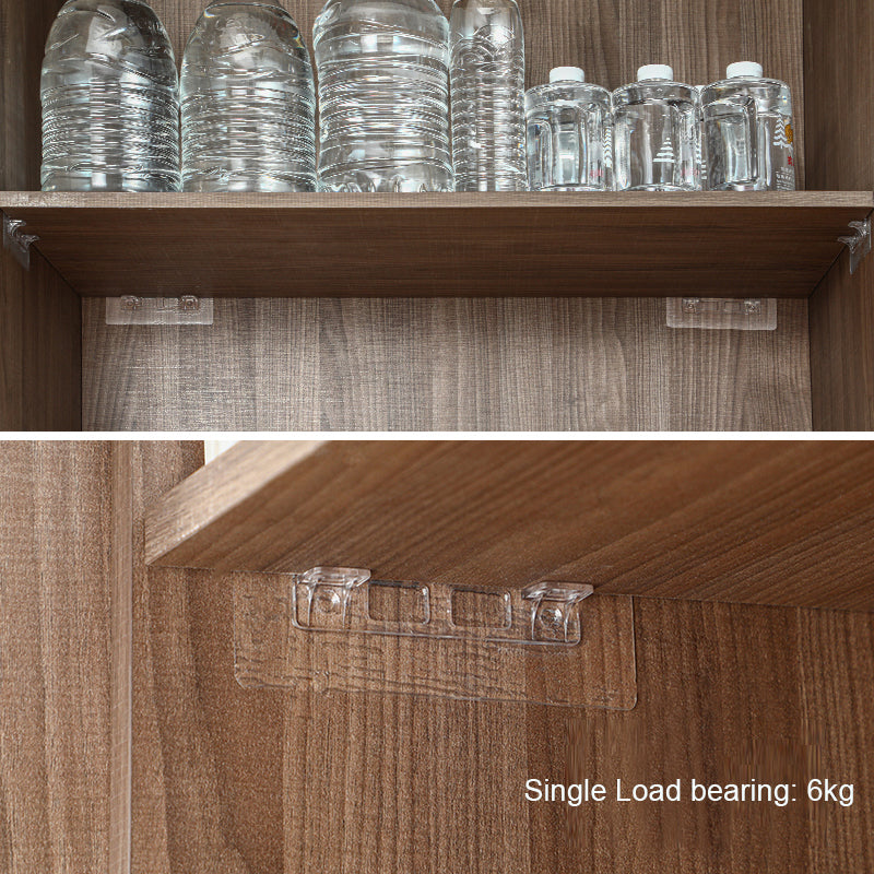 Transparent Self-Adhesive Shelf Support Brackets 4pcs by HitMyNeed