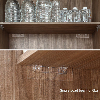 Transparent Self-Adhesive Shelf Support Brackets 4pcs by HitMyNeed