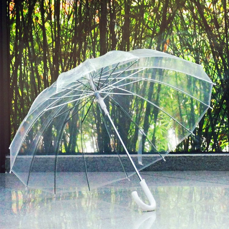 Transparent Semi-Automatic Umbrella Parasol by HitMyNeed