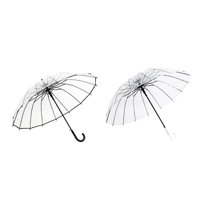 Transparent Semi-Automatic Umbrella Parasol by HitMyNeed