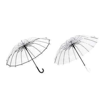 Transparent Semi-Automatic Umbrella Parasol by HitMyNeed
