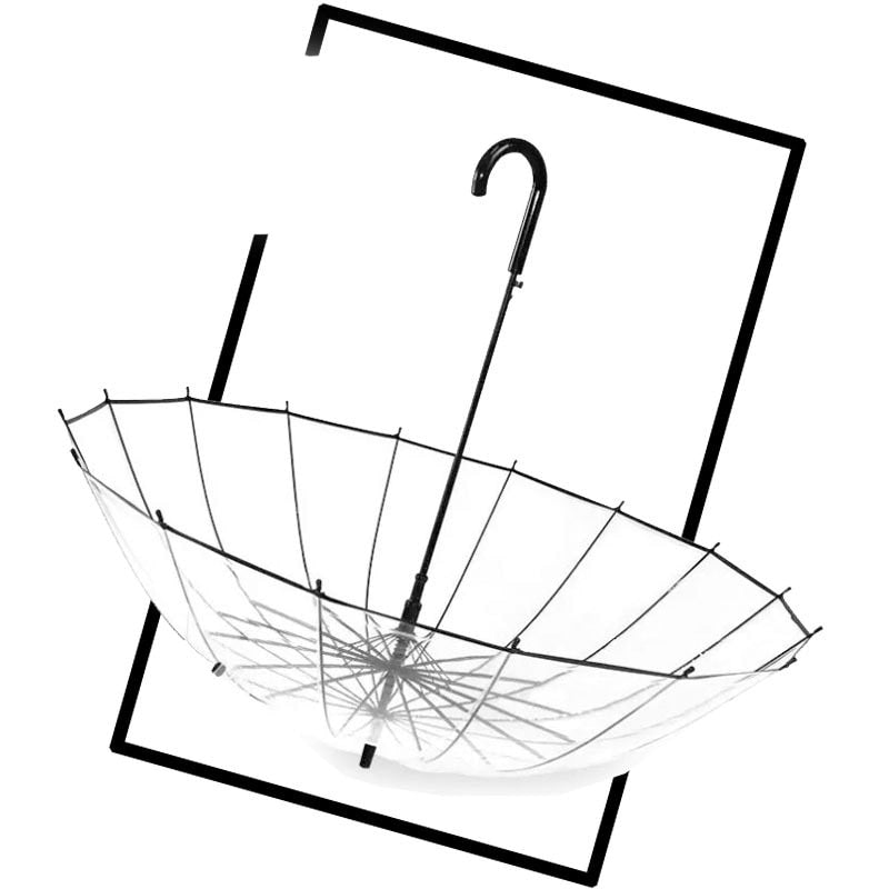 Transparent Semi-Automatic Umbrella Parasol by HitMyNeed