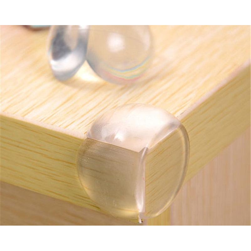 Transparent Silicone Table Corner Protectors (4pcs) by HitMyNeed