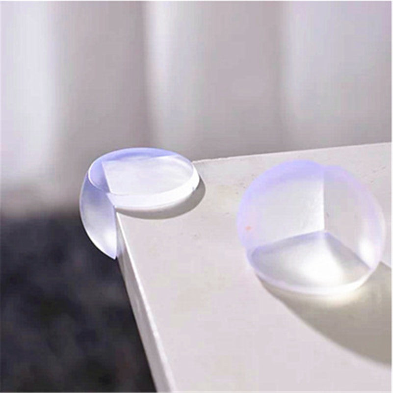 Transparent Silicone Table Corner Protectors (4pcs) by HitMyNeed