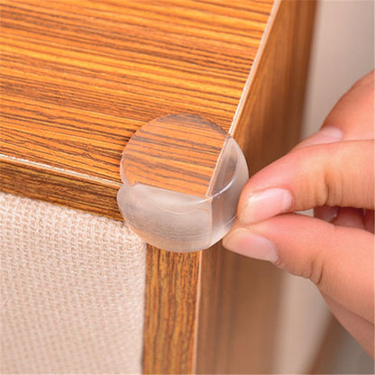 Transparent Silicone Table Corner Protectors (4pcs) by HitMyNeed