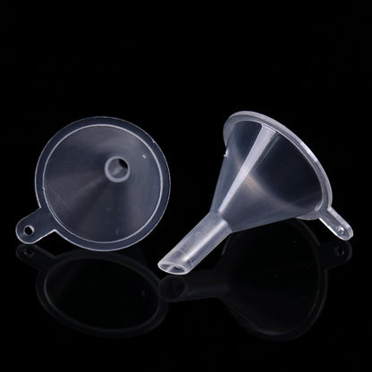 Transparent Small Plastic Funnels 10-Pack by HitMyNeed