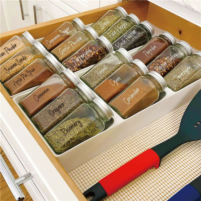 Transparent Spice Bottle Labels Set (274 Stickers) by HitMyNeed