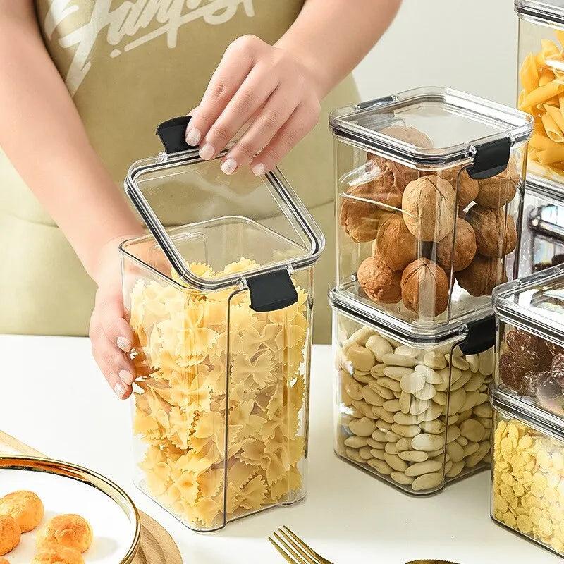 Transparent Stackable Food Storage Box with Seal by HitMyNeed