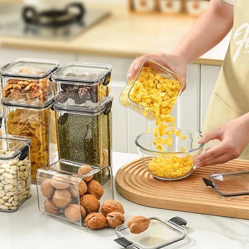 Transparent Stackable Food Storage Box with Seal by HitMyNeed