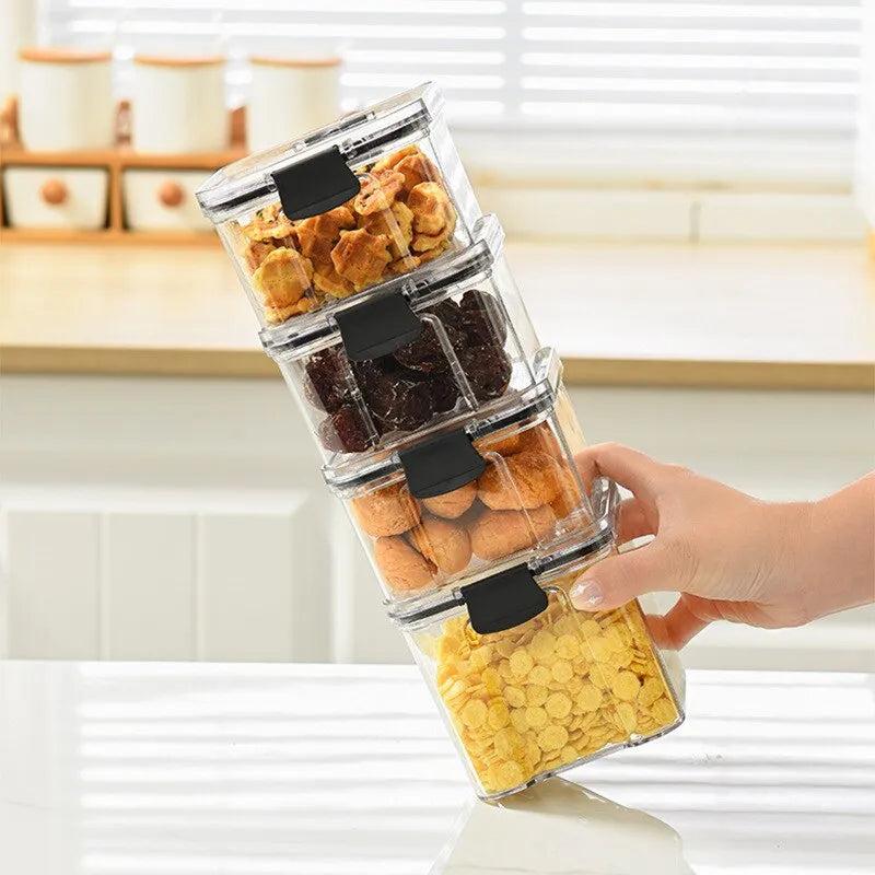Transparent Stackable Food Storage Box with Seal by HitMyNeed