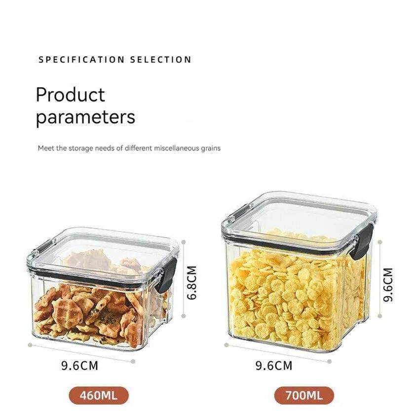 Transparent Stackable Food Storage Box with Seal by HitMyNeed