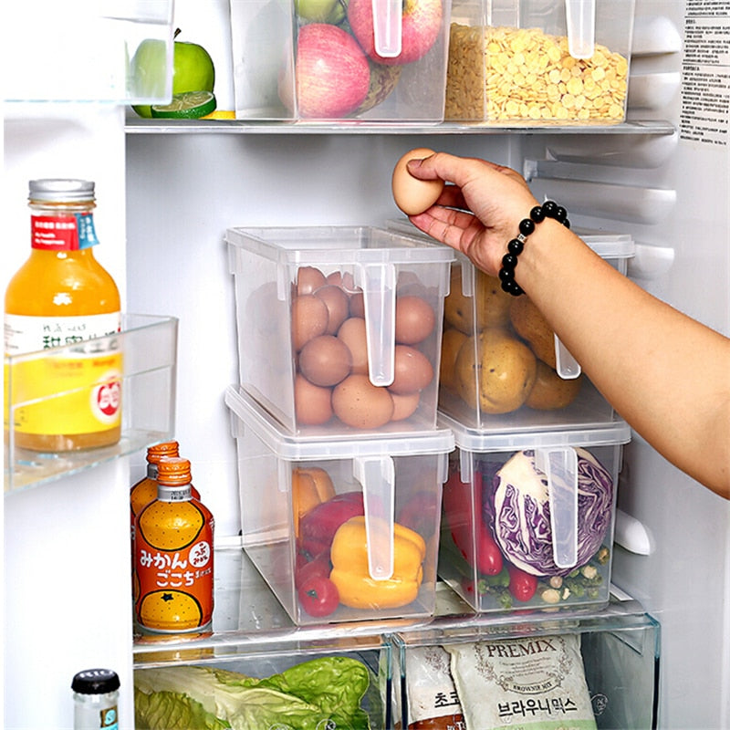 Transparent Stackable Kitchen Storage Containers by HitMyNeed