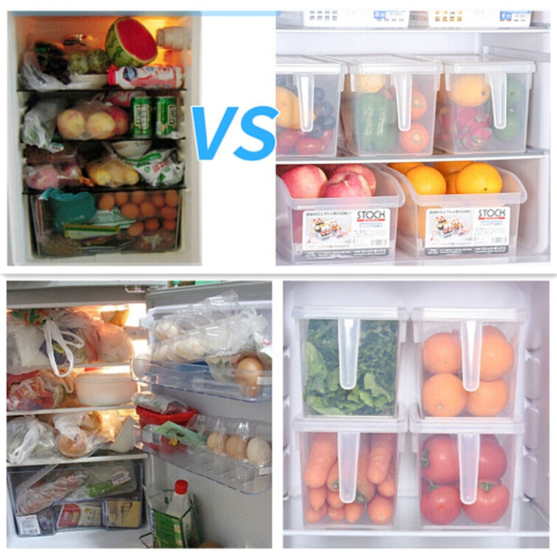 Transparent Stackable Kitchen Storage Containers by HitMyNeed