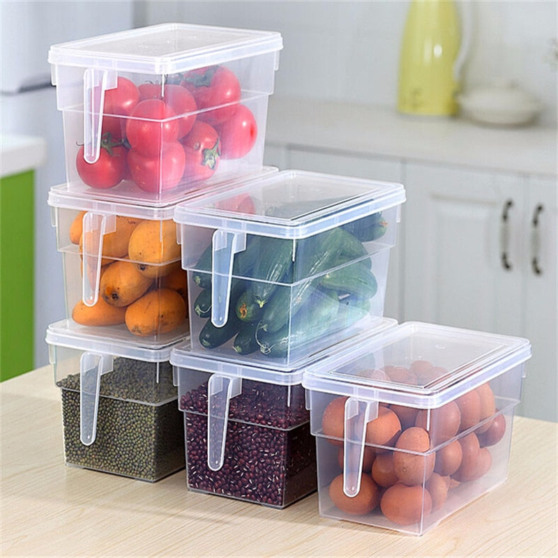 Transparent Stackable Kitchen Storage Containers by HitMyNeed