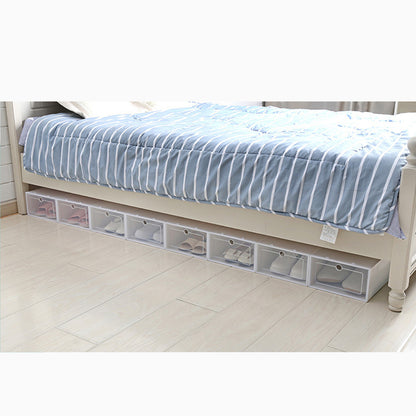 Transparent Stackable Shoe Storage Boxes (Set of 6) by HitMyNeed