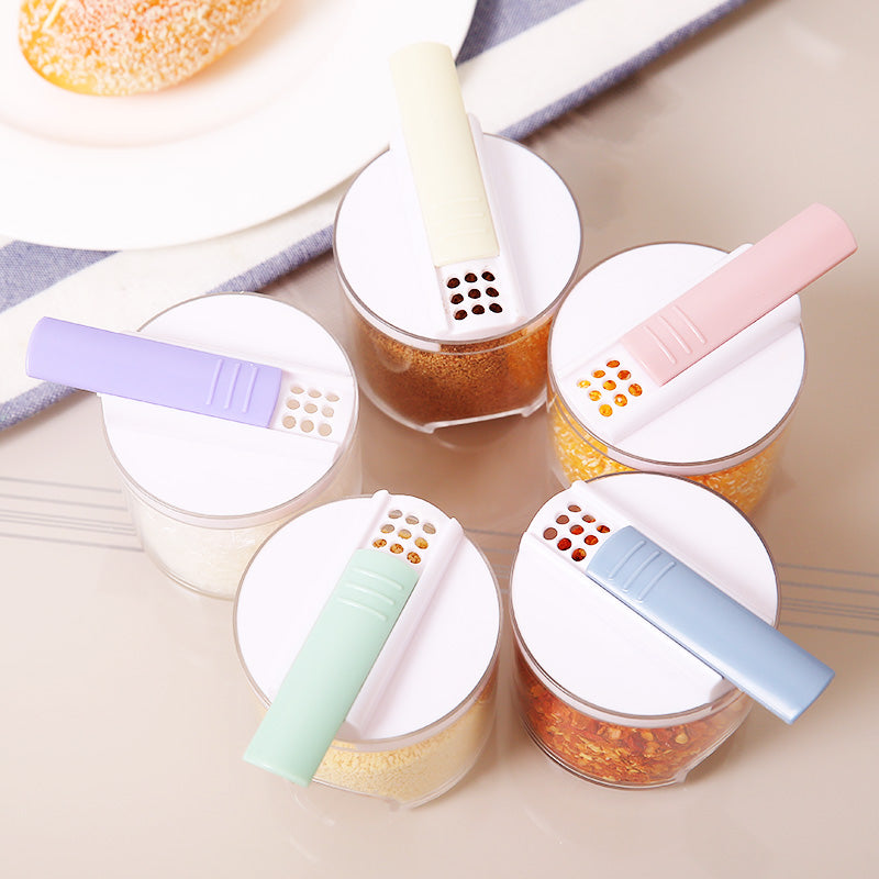 Transparent Stackable Spice Jars Set of 5 by HitMyNeed