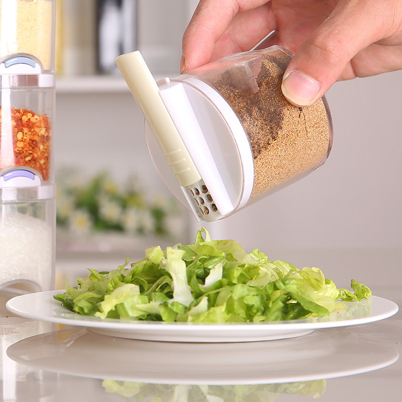 Transparent Stackable Spice Jars Set of 5 by HitMyNeed