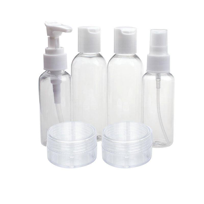 Transparent Travel Toiletry Bottle Set (6 Piece) by HitMyNeed