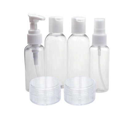 Transparent Travel Toiletry Bottle Set (6 Piece) by HitMyNeed