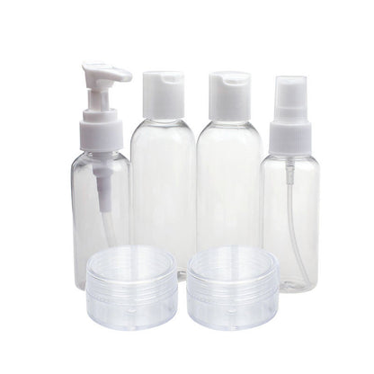 Transparent Travel Toiletry Bottle Set (6 Piece) by HitMyNeed