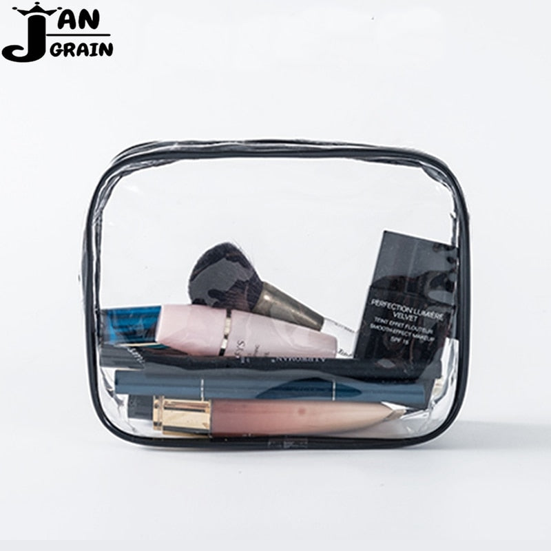 Transparent Travel Toiletry Pouch Organizer by HitMyNeed
