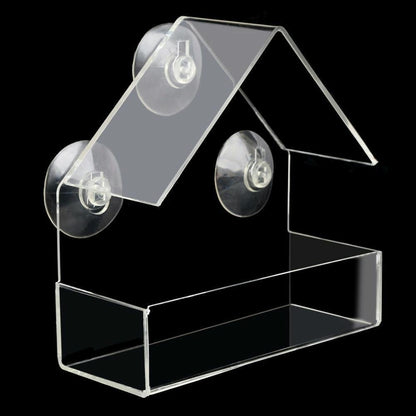 Transparent Window Bird Feeder with Suction Cups by HitMyNeed