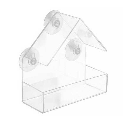 Transparent Window Bird Feeder with Suction Cups by HitMyNeed