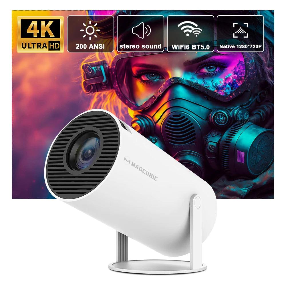 Transpeed 4K Android 11 WiFi 6 Portable Projector by HitMyNeed