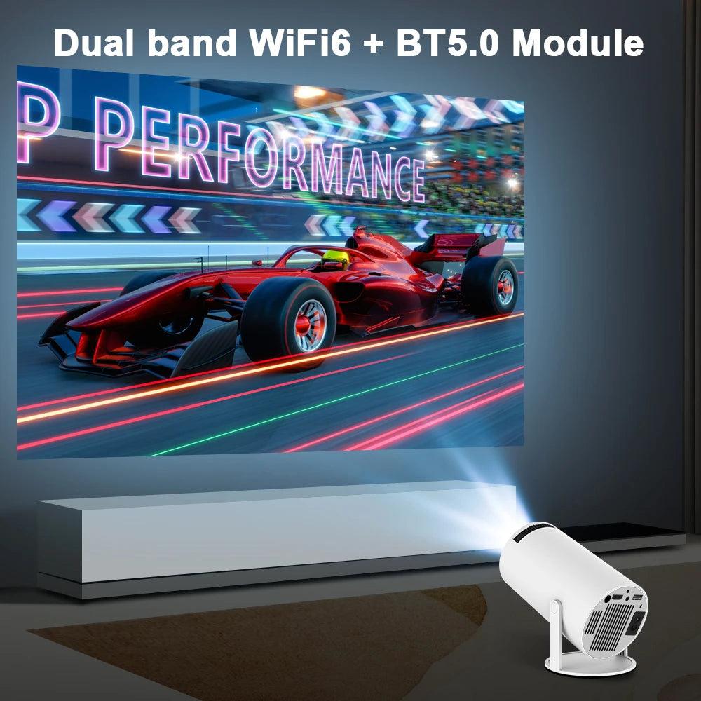 Transpeed 4K Android 11 WiFi 6 Portable Projector by HitMyNeed