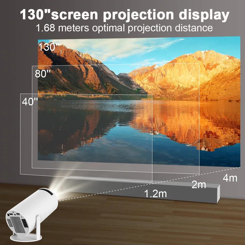 Transpeed 4K Android 11 WiFi 6 Portable Projector by HitMyNeed