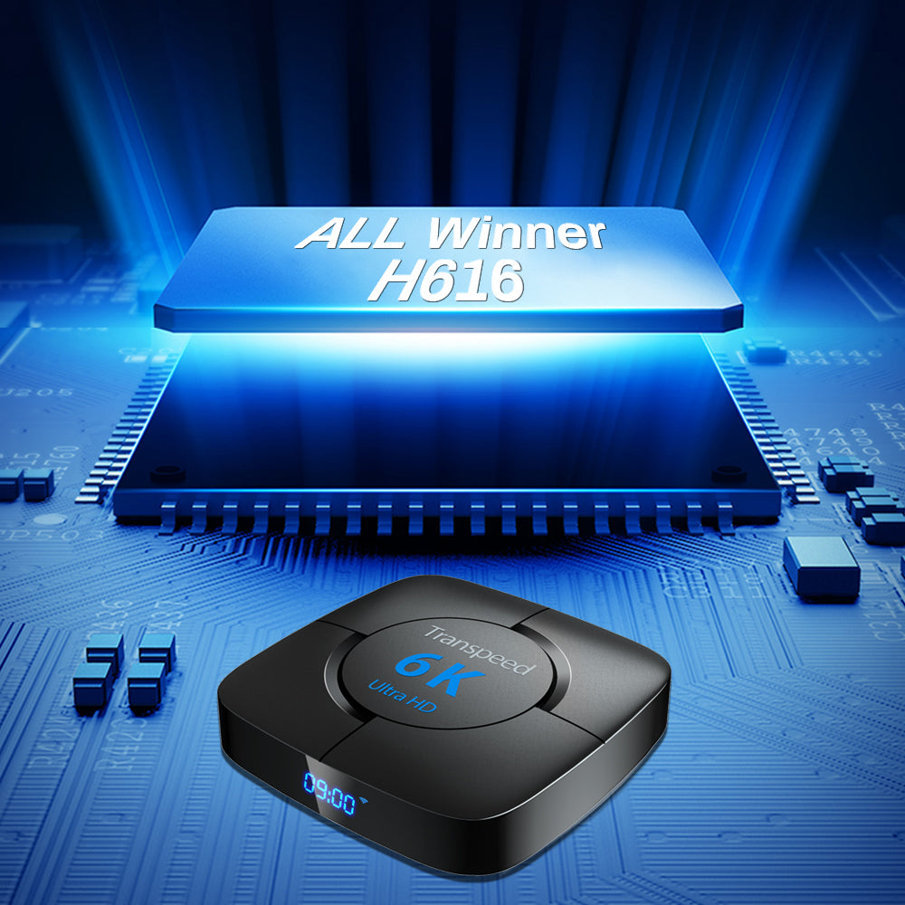 Transpeed Android 10 TV Box with Voice Assistant 6K uk-plug 64g-voice-remote by HitMyNeed