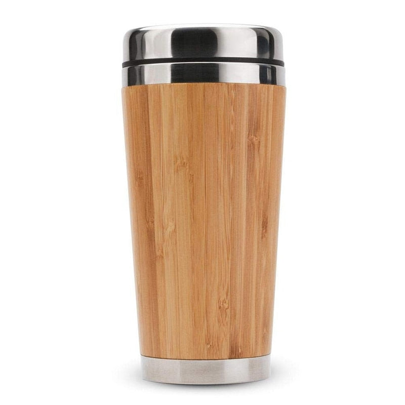 Travel Bamboo Tumbler Cup with Leak-Proof Lid by HitMyNeed