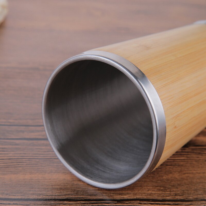 Travel Bamboo Tumbler Cup with Leak-Proof Lid by HitMyNeed