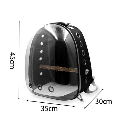 Travel Clear Parrot Backpack Carrier by HitMyNeed