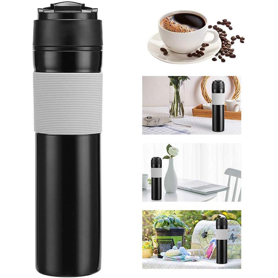 Travel Coffee Press Portable Bottle Set (2 Pack) by HitMyNeed