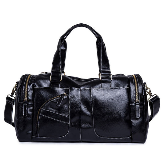 Travel Duffel Bag PU Leather Weekender 35L by HitMyNeed