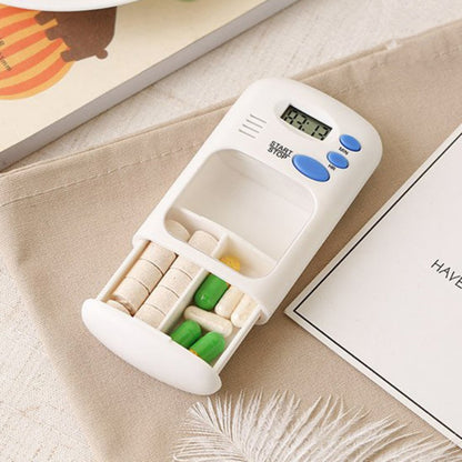 Travel Electronic Pill Case with Timer Alarm by HitMyNeed