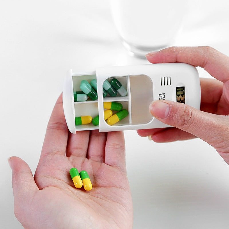 Travel Electronic Pill Case with Timer Alarm by HitMyNeed