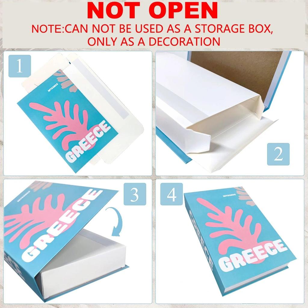 Travel Fake Book Decor Storage Box by HitMyNeed