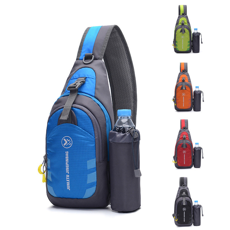 Travel Hiking Chest Shoulder Bag with Laptop Sleeve by HitMyNeed