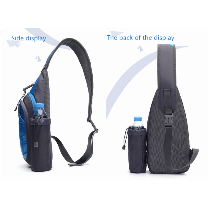 Travel Hiking Chest Shoulder Bag with Laptop Sleeve by HitMyNeed
