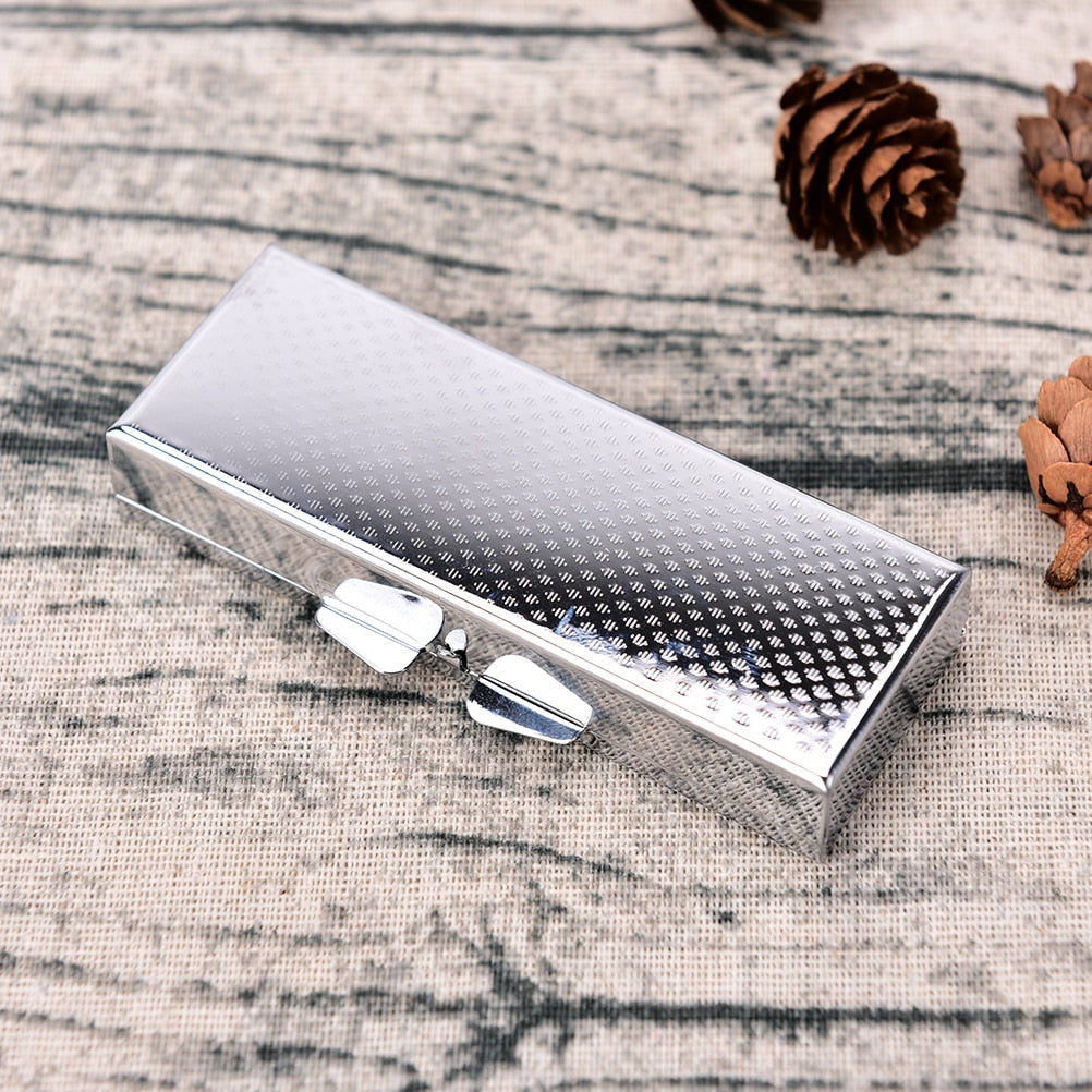 Travel Metal Pill Box with 6 Compartments by HitMyNeed