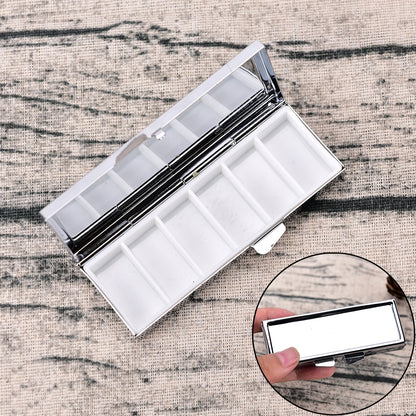 Travel Metal Pill Box with 6 Compartments by HitMyNeed